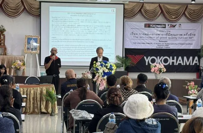 Yokohama Rubber RAOT seminar with Thai rubber farmers