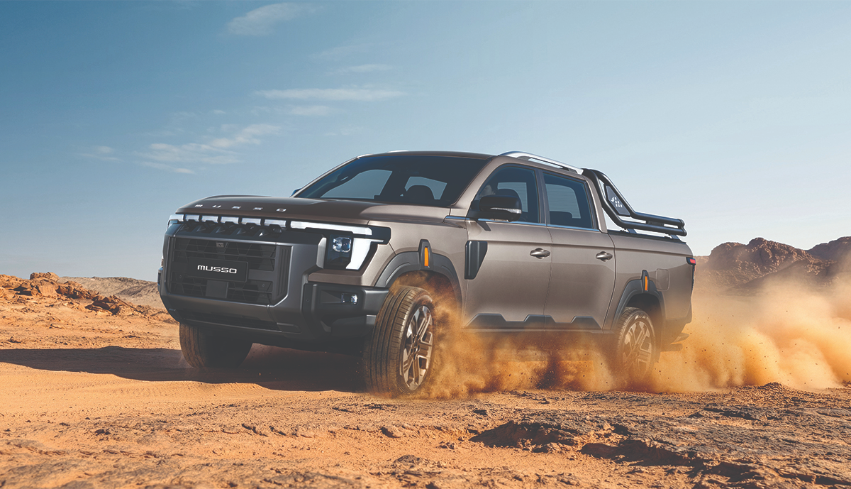 KGM Musso pickup with Nexen tyres