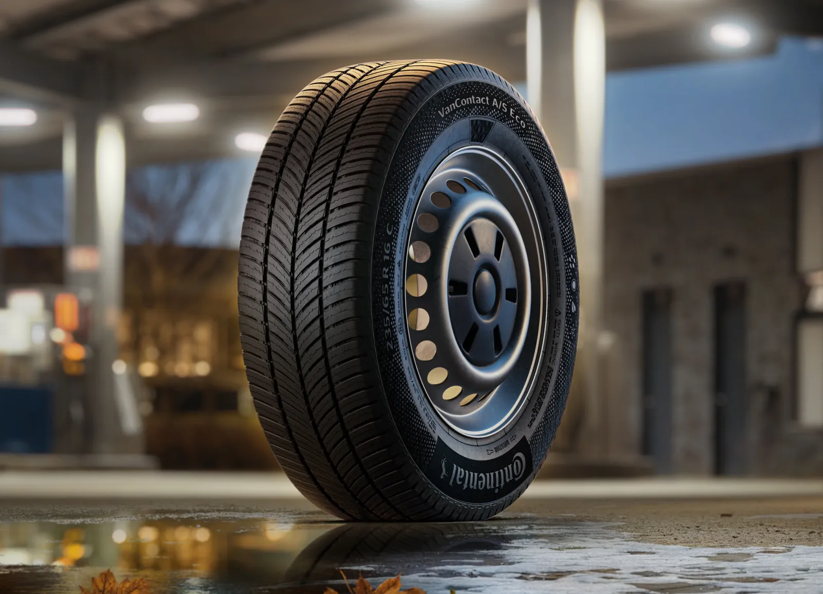 Continental’s VanContact A/S Eco meets the highest EU labeling standards for rolling resistance, wet braking and external rolling noise (A/A/A)