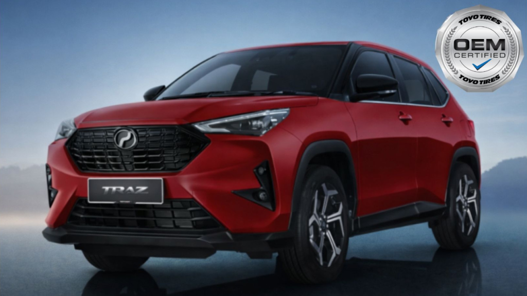Toyo Proxes CR1 tyres on the all-new Perodua Traz SUV
