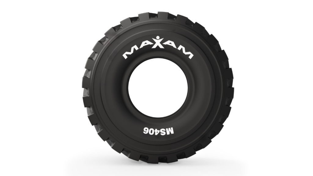 The new Maxam MS406 45/65R45 OTR tyre. Image Credit: Maxam Tire
