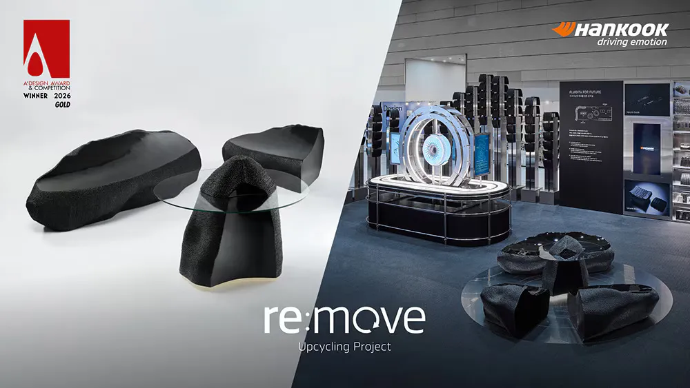 Hankook Tire's re:move upcycling project poster. (Image: Hankook Tire)